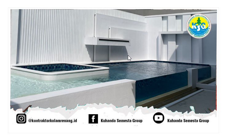 Proses pembuatan kolam di Nava Park