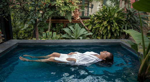 kolam mini terapi kecantikan
