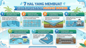 7 Hal Yang Membuat Kolam Renang Mudah Bocor